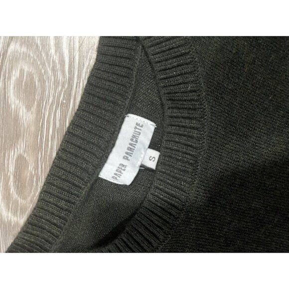 Paper Parachute Sweater Size Small Wool Blend Zipper Detail - Picture 5 of 5